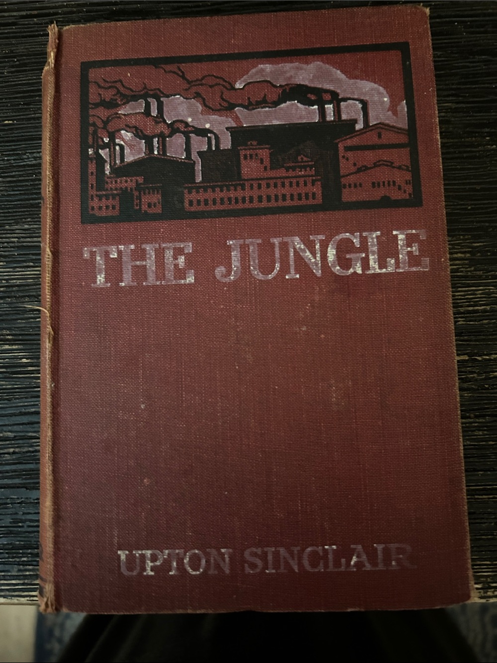 The Jungle by Upton Sinclair - 1920 Red Cloth Hardcover. Damage to cover in pics